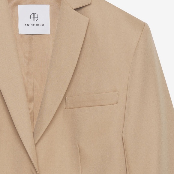 NWT Anine Bing QuinnBlazer-Deep Sand - Picture 5 of 8